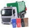 Vaguelly Camion D'Assainissement des Ordures Jouets pour Enfants Camion À Ordures Jouets pour Garçons Camion Poubelle Classification des Ordures d'apprentissage Trieur De Déchets