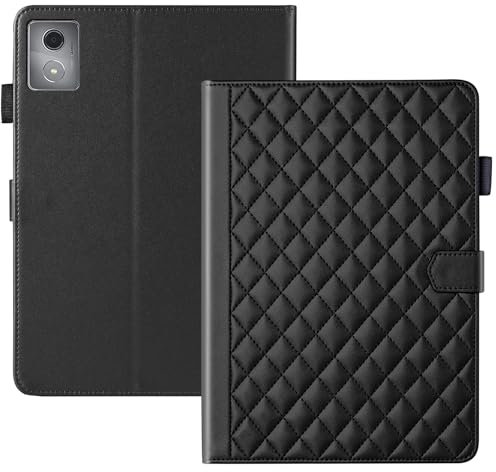 Vaitasy Coque pour Lenovo Tab K11 Plus/ M11 Plus 11.45 Pouces 2024 Business Cuir PU Tablet Étui pour Lenovo M11 Plus avec Fente pour Carte Fonction Stand Noir
