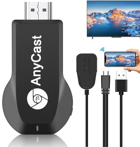 Wireless Display Adapter,Wireless HDMI Dongle,4K 1080P HDMI WiFi Mobile Screen Mirroring Receiver HDMI Display Adapter Dongle for i-Phone/Pad/i-OS/Android to TV Projector Support Miracast Airplay DLNA