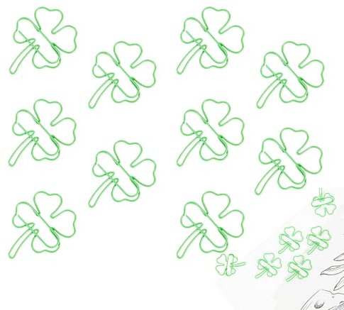 Fun Paper Clips, Cute Binder Clips Set, Decorative Page Markers, 2.8cm (1 Inch), 10 Pack for School, Office, Desk, Notebooks, Paperwork Organization, 1.42x1.1 inches