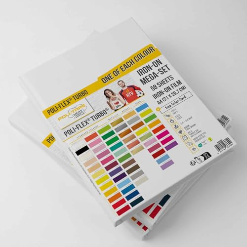 POLI-FLEX TURBO Flexfolien-Bundle - 58 Farben + Musterkarte