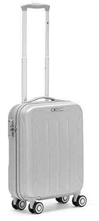 R Roncato Flight 4r Trolley Cabina Laptop Rollkoffer 55 Centimeters Silber (Argento)
