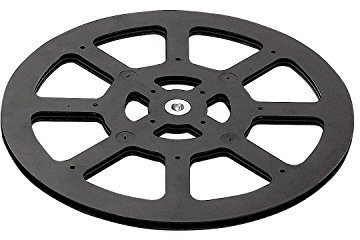 Gedotec Fernseh-Drehteller mit M8 Gewinde zum Schrauben | Kunststoff schwarz | Drehkranz Tragkraft 150 kg | Drehbeschlag mit Drehplatten Ø 300 mm | 1 Stück