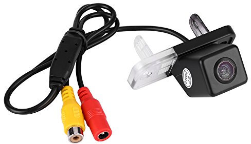 Qiilu 170° Auto Rückfahrkamera Set, Kabellose Einparkhilfsystem IP68 Wasserdicht Super Nachtsicht Rückfahrkamera für C-Klasse E CLK W203 W211 W219