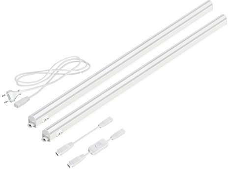 parlat LED Unterbau-Leuchten Rigel, je 87,3cm, mit Schalter, je 1118lm, weiß, 2er Set