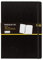 Idena 10053 - Notizbuch DIN A4, blanko, Papier cremefarben, 192 Seiten, 80 g/m², Hardcover in Schwarz