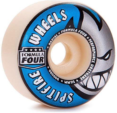 Spitfire Formula Four Radial 99du - Tabla de Skate, Unisex Adulto, SPI-SKW-6062, Off White, 56 mm