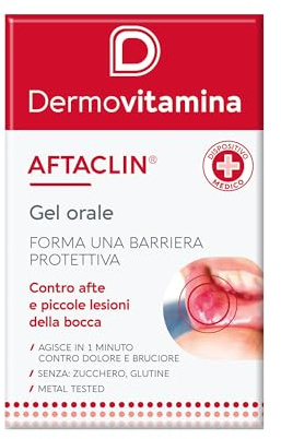 Dermovitamina - Aftaclin Gel Orale 7ml - Adulti e Bambini 6+ - Afta Bocca