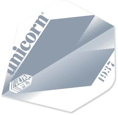 UNICORN UltraFly Dart Flights | Iconic Heritage Designs | Ultra Durable 100 Micron Polyester PET | Big Wing or Plus Shape | 3 Flights