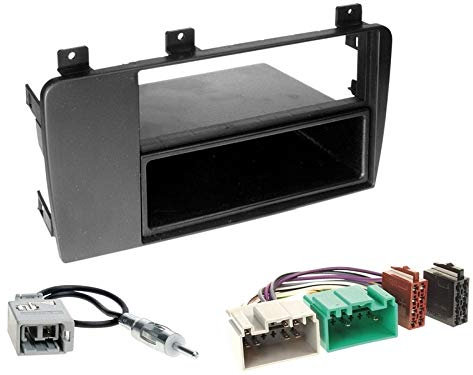 1 Din Radio Einbauset Blende Radioanschlusskabel Antennenadapter für Volvo V 70 (S/J/DV) 2004-2007