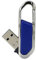 8GB Mousqueton Forme USB 2.0 clé USB Pen Drive Memory Stick USB clé USB de clé USB Flash Disk Disque pendrive Disque USB USB u (Blue)