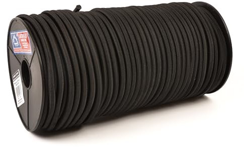 EVERLASTO Cavo Elastico LASTOFLEX 10MM Nero, Gomma, 10 mm x 50 m