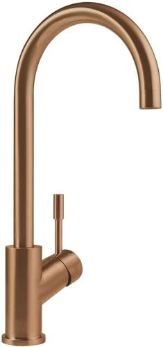 Villeroy & Boch Umbrella Hochdruck-Küchenarmatur, Spülenarmatur mit energiesparender Kaltstart-Funktion und 360° Schwenkbereich, wassersparend, 275 mm Auslaufhöhe, Bronze
