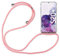 Hülle Kompatibel mit Samsung Galaxy S20+ | Handykette Smartphone Halskette Hülle mit Band | Handyhülle mit Kordel zum Umhängen Kompatibel für Galaxy S20+ | Rosa