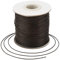 Craftdady 180 Meter geflochtene, gewachste Schnur, 0,5 mm Kunstleder, Polyester, gewachste Schnur für DIY-Halsketten, Armbänder, Schmuckherstellung, Kokosbraun