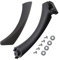 OTOTEC Car Left Side Passenger Inner Door Handle Bracket & Outer Trim Cover 51419150335 51417230849 with Screws Black