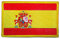 Parche Bordado Bandera España con Velcro y para Planchar con Escudo (Velcro)