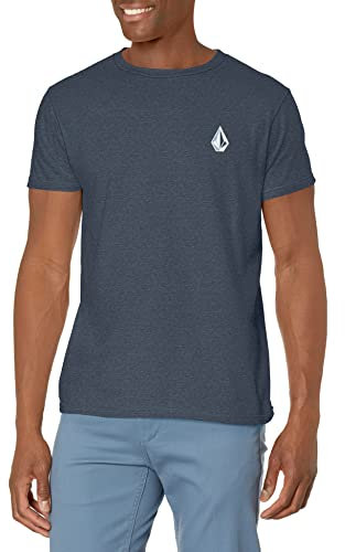 Volcom Herren Blaquedout Short Sleeve Tee T-Shirt, Marineblau, meliert, Mittel