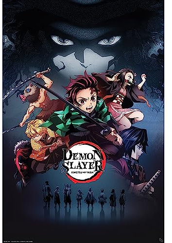 GB eye Demon Slayer Group 61 x 91,5 cm / 24,2 x 35,8 Zoll Maxi-Poster – Gerollt geliefert – Kunstposter – Wandposter – Poster & Drucke | Demon Slayer Merchandising