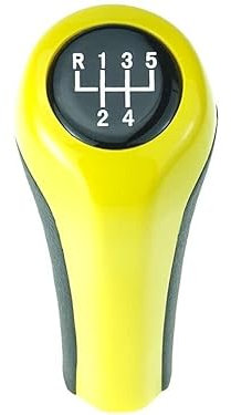 Schaltknauf kompatibel für BMW 3er 5er 6er E36 E39 E46 E60 E90 5 Gang Gelb/Schwarz