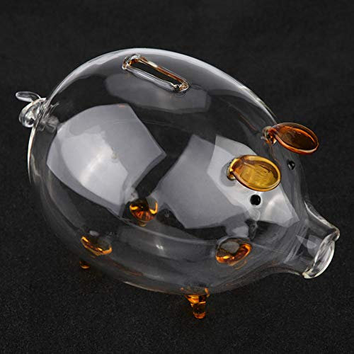 Klarglas Sparschwein Glassparschwein Glas Transparentes Glas Schwein Sparschwein Sparschwein Spardose Kinder