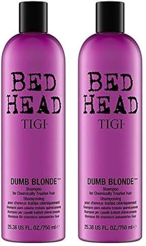 Bed Head by TIGI Dumb Blonde Shampoo für geschädigtes blondes Haar, 750 ml (Packung mit 2)
