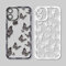 RUMDEY 2 Pack Cute Clear Print for Apple iPhone 11 6.1 Inch Phone Case, Butterfly Pattern Aesthetic Transparent Cases Soft Silicone Slim TPU Shockproof Protective Cover for Women Girls-Butterflies