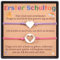 CheersLife 2 Pcs Erster Schultag Armband Geschenke Herz Armbänder Set für Mama und Tochter einstellbare Mama und mir Schmuck Zurück zu Schule Armband Geschenke für Mädchen Jungen (Rose rot & lila)