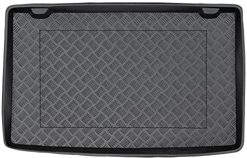 SMK Kofferraum schutzmatte Kofferraummatte passt für Renault Clio III 2005-2012 Strapazierfähige Kofferraummatte für alle Jahreszeiten, die vor Schmutz und Dreck schützt