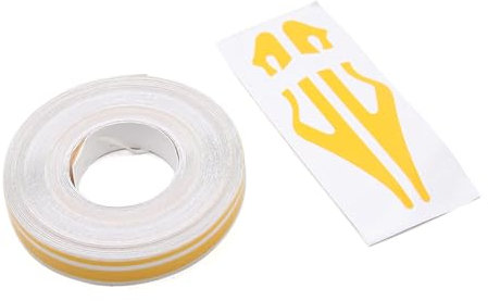 Nastro gessato per auto – Decalcomanie in vinile giallo per fai da te, 81 × 0,12 cm, nastro adesivo impermeabile per auto, strisce adesive per auto, strumenti musicali e porte di casa