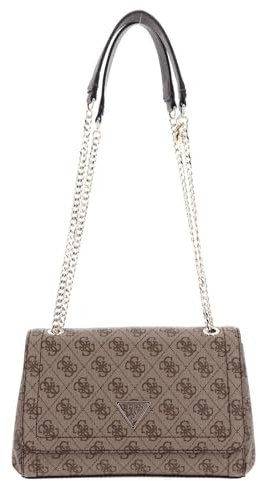 Borsa tracolla Guess Noelle convertible xbody flap latte logo/ brown BS24GU62 BG787921 Piccola