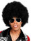 Afro Deluxe schwarz Perücke - Kostüm-Zubehör Karneval, Halloween & Motto-Party