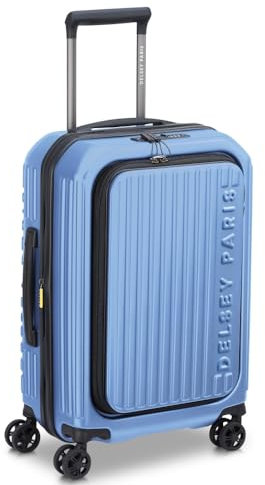 DELSEY PARIS - SECURITIME Zip - Valise Cabine Rigide 55 cm x 36 cm x 23 cm cm - 37 L - S - Lavender Bleu