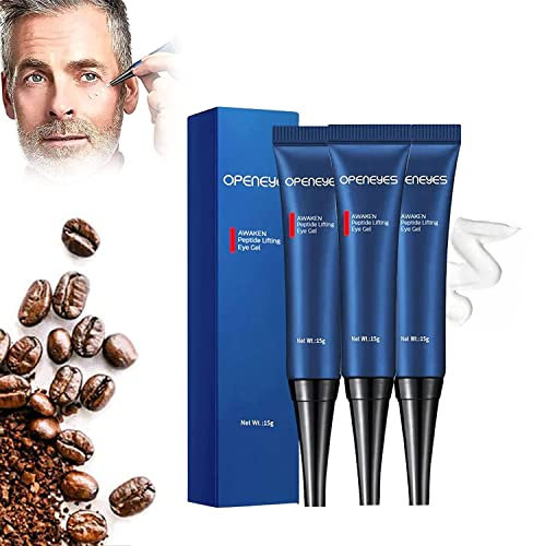 3PCS Openeyes Gel Openeyes Awaken Peptide Lifting Eye Gel, Openeyes - Gel rejuvenecedor de ojos para hombres y mujeres, crema antienvejecimiento, péptidos despiertos