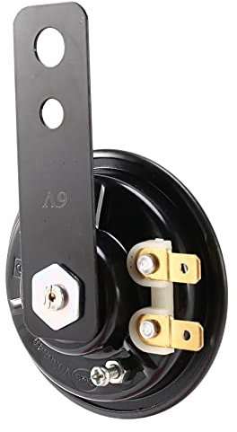 SVRITE 6V Schwarz Elektrische Hupe f¨¹r Auto Motorrad Lastwagen Fahrzeug