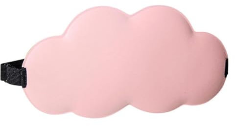 WUSJCOF 1 x Pink Cloud Schlafmaske, 2024 Atmungsaktive 3D-Seiten-Schlafbrille, 100% Verdunkelung, Komfortables und ergonomisches Design mit Memory Foam Augenmuscheln, geeignet für Reisen