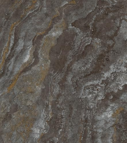 Schöner Wohnen-Kollektion Fototapete MARBLE 366709 mit Marmoroptik in Grau und Gold - 3,00 m x 2,65 m