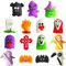 POPOYU Halloween Mini Mochi Squishy Set, 15 Stück Squishy Kawaii, Squeeze Soft Fidget Spielzeug mit Kürbisfledermäusen und Spinnen für Halloween Party Taschenfüllstoffe für Kinder