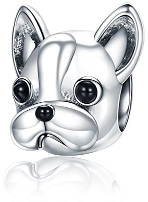 925 Sterling Silber Französische Bulldogge Hund Charms für Pandora Armband