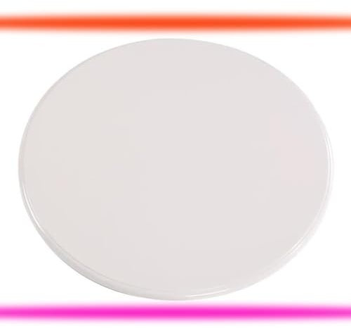 DAQXYH 80cm Plato Giratorio Grande De Madera Lazy Susan para Mesa De Comedor, Plato Giratorio Resistente para Servir En La Cocina, Base Giratoria Silenciosa/Suave, 8 Estilos(White,100cm/40inch)