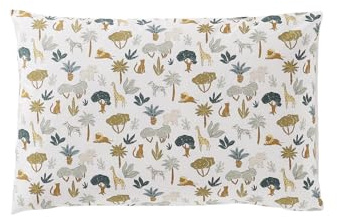 VERTBAUDET Bettwäsche Bettbezug + Kissenbezug Baby Savana Mehrfarbig 80 x 120 cm 40 x 60 cm