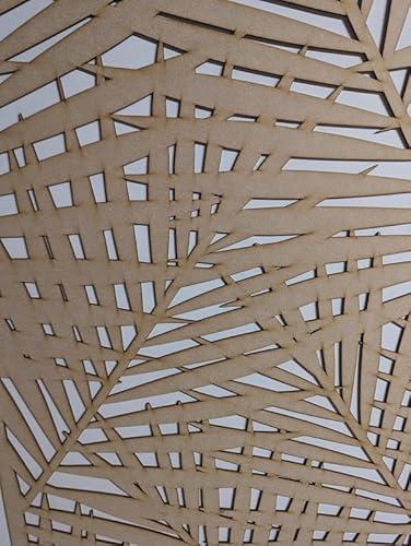 Holzplatte Dekorplatte Wandtrennwand Heizkörper Abdeckgitter Möbel Deko Lasergeschnitten aus 3mm dicker MDF-Platte (Größe 1200 mm x 610 mm) Muster (028C)