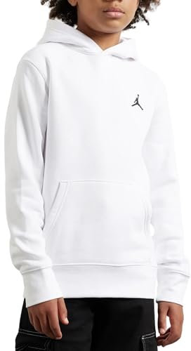 Nike Jordan Felpa da Ragazzi con Cappuccio MJ Brooklyn Bianca Taglia XL (158-170 CM) Codice 95D392-001