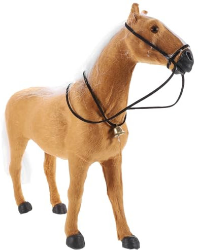 VICASKY Pferd Statue Heimdekoration Tierornament Simulationstiermodell Dekorative Pferd Statue Schreibtisch Pferdeschmuck Garten Pferdedekor
