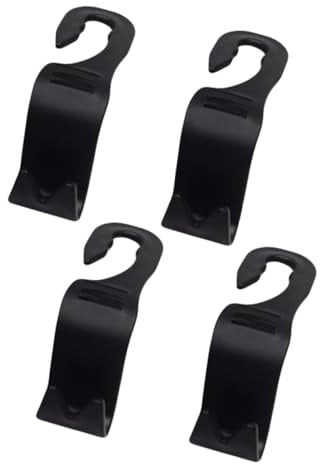 Cabilock 4Pcs Car Backseat Headrest Hooks PP Load Bearing Hooks for Bags