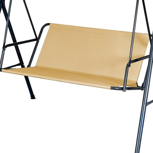 Garten-Schaukel-Sitz-Abdeckung, Garten-Stuhl-Ersatz-Abdeckung,Ersatz-Schaukel Sitzbezug für Hollywoodschaukel, 900D Oxford-Gewebe, für den Außenbereich 2- und 3-Sitzer (Kaki:138*50*50cm Leinwand)