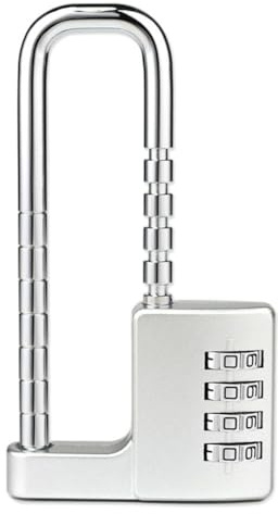 MeevrgR U Shaped Cabinet Lock for Child Safety Shaped Cabinet Suitable for Storage Gym Storage cabinets Sports cabinets Designed for Long Lasting use with Proper Durability and consistent(Silver)