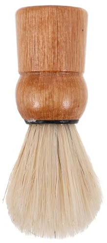 Retro Rasierbürste mit Holzgriff und Borsten für Männer Bartpflege | Kompakt, Sorgfältig Gefertigt, Leicht zu Reinigen, Angenehmer Griff, Reise und Pflege im Badezimmer