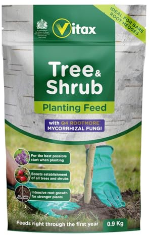 Tree & Shrub Planting Feed Fertiliser with added Mycorrhizal Fungi Healthy Root Development & Strong Growth 0.9kg Pouch