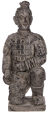 Birendy Riesige XXL schwere (8 kg) Statue Terrakotta Krieger, chinesischer Krieger, 82 cm